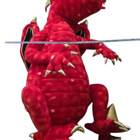 Puppet Company Red Gold Dragon Jumbo Dragon Plush - Picture 11 of 14
